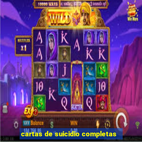 cartas de suicidio completas